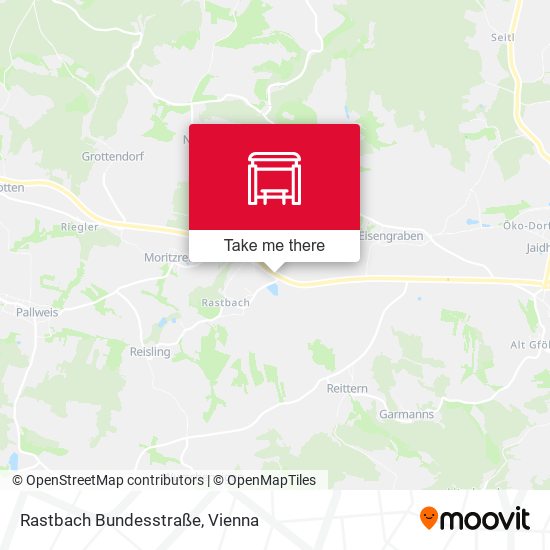 Rastbach Bundesstraße map