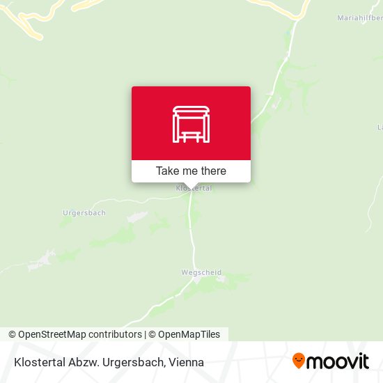 Klostertal Abzw. Urgersbach map