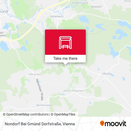 Nondorf Bei Gmünd Dorfstraße map