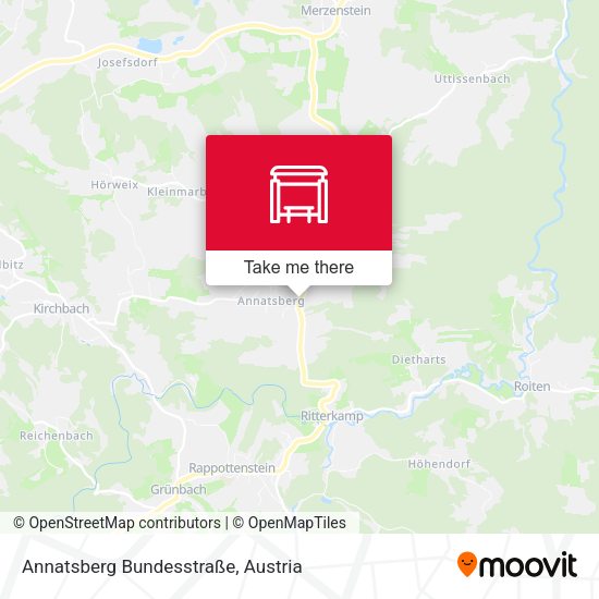 Annatsberg Bundesstraße map