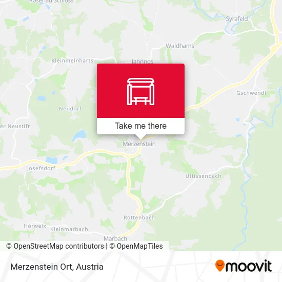 Merzenstein Ort map