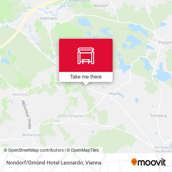 Nondorf/Gmünd Hotel Leonardo map