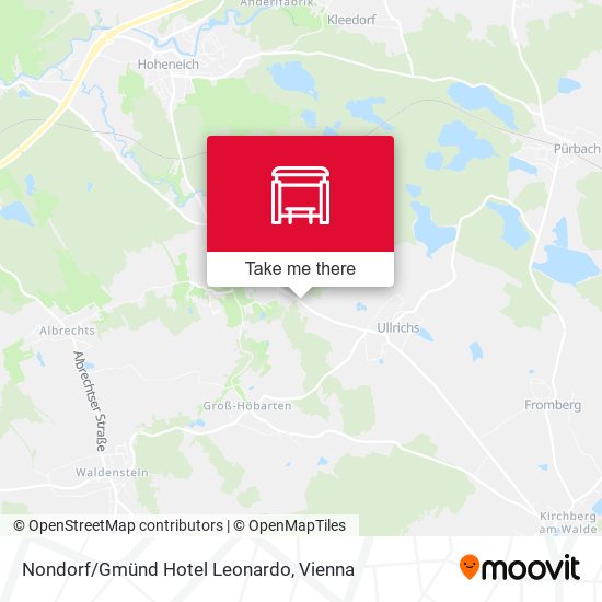 Nondorf/Gmünd Hotel Leonardo map