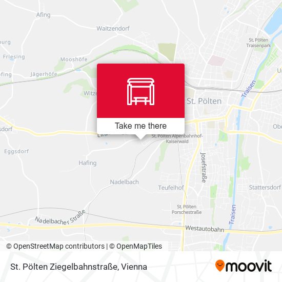 St. Pölten Ziegelbahnstraße map