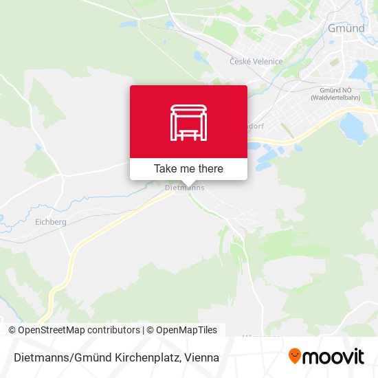 Dietmanns/Gmünd Kirchenplatz map