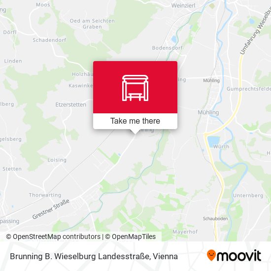 Brunning B. Wieselburg Landesstraße map