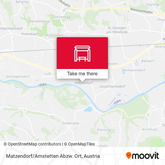 Matzendorf/Amstetten Abzw. Ort map