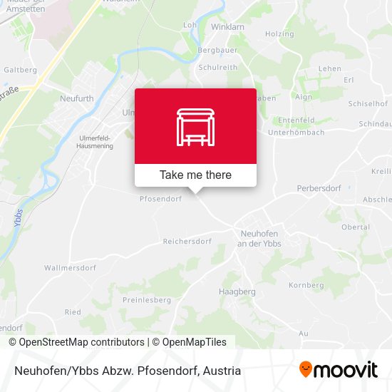 Neuhofen/Ybbs Abzw. Pfosendorf map