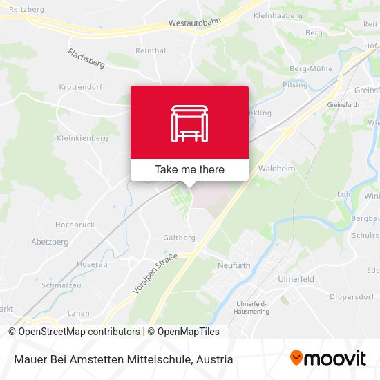 Mauer Bei Amstetten Mittelschule map