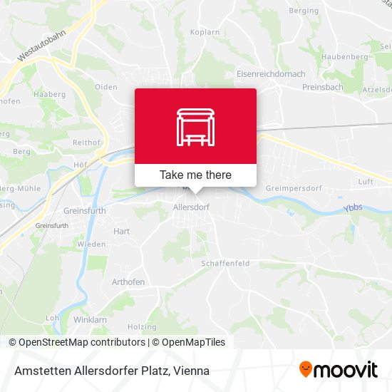 Amstetten Allersdorfer Platz map