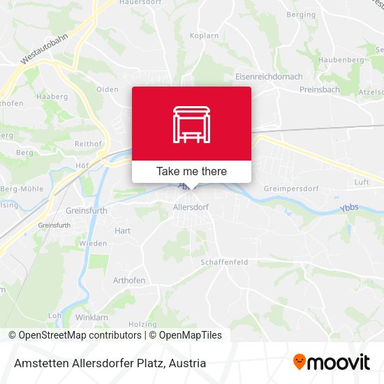 Amstetten Allersdorfer Platz map
