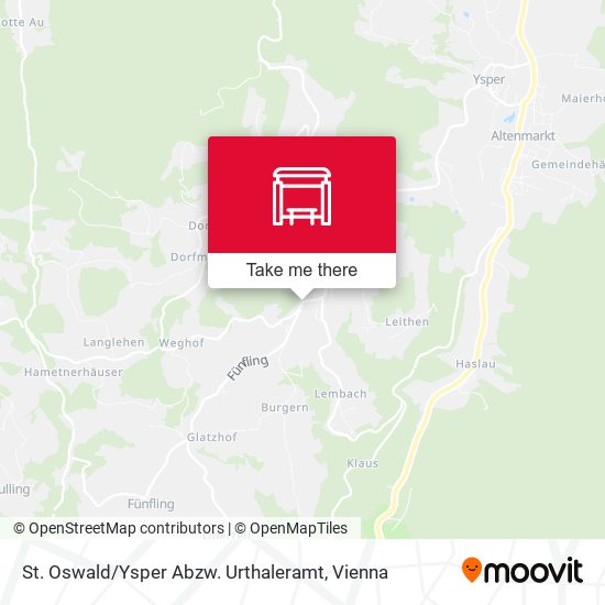 St. Oswald / Ysper Abzw. Urthaleramt map