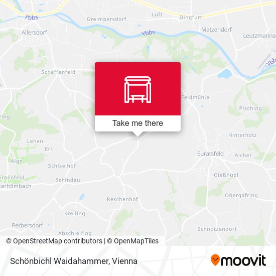 Schönbichl Waidahammer map