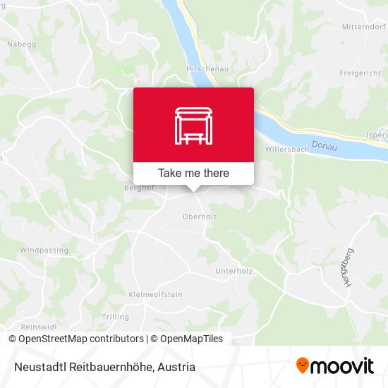 Neustadtl Reitbauernhöhe map
