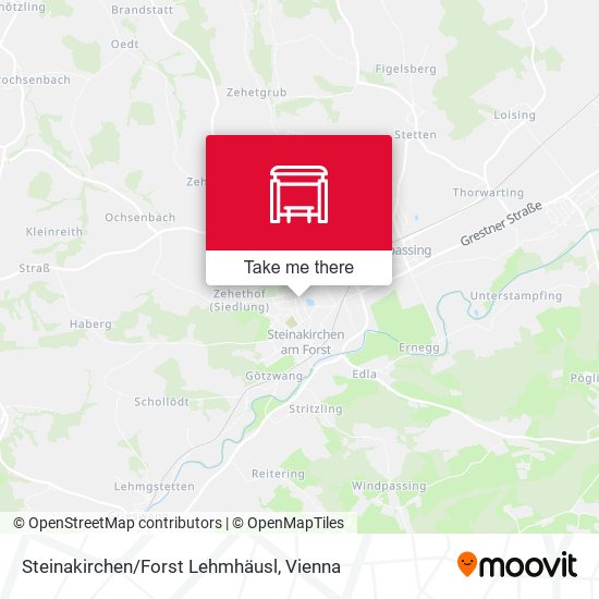 Steinakirchen/Forst Lehmhäusl map