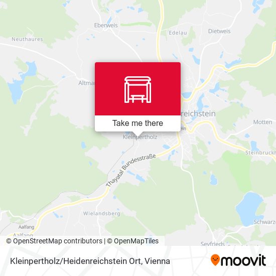 Kleinpertholz / Heidenreichstein Ort map