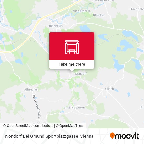 Nondorf Bei Gmünd Sportplatzgasse map