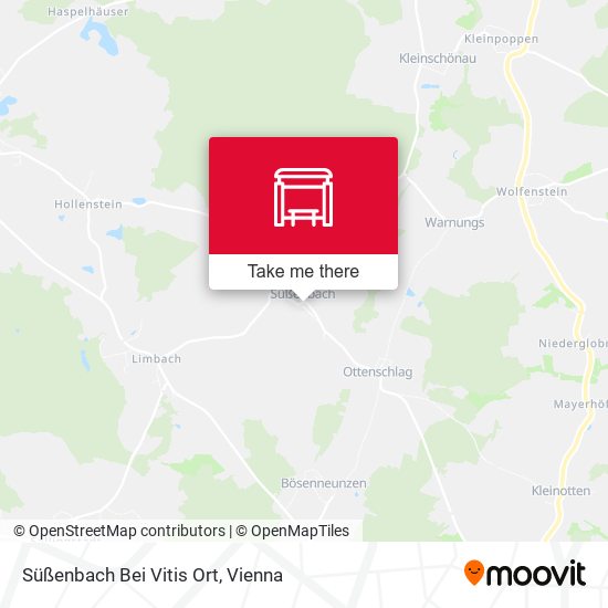 Süßenbach Bei Vitis Ort map