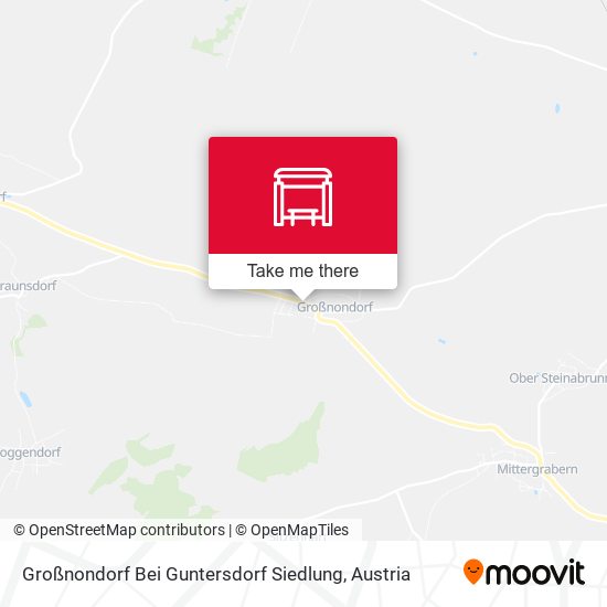Großnondorf Bei Guntersdorf Siedlung map