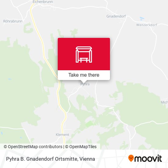 Pyhra B. Gnadendorf Ortsmitte map