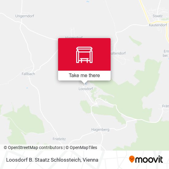 Loosdorf B. Staatz Schlossteich map