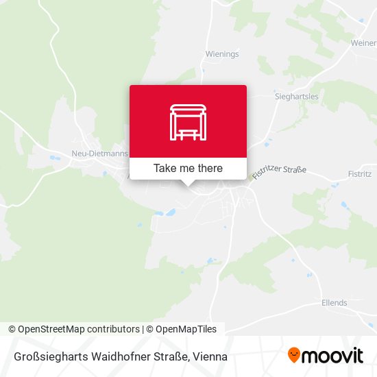 Großsiegharts Waidhofner Straße map