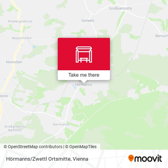 Hörmanns/Zwettl Ortsmitte map