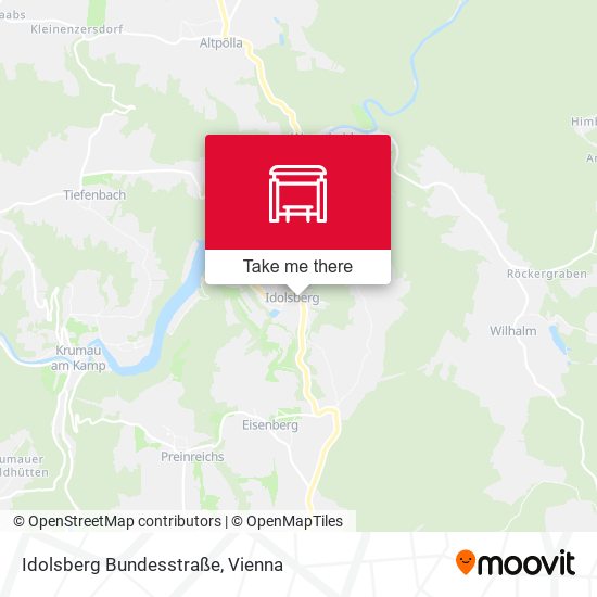 Idolsberg Bundesstraße map
