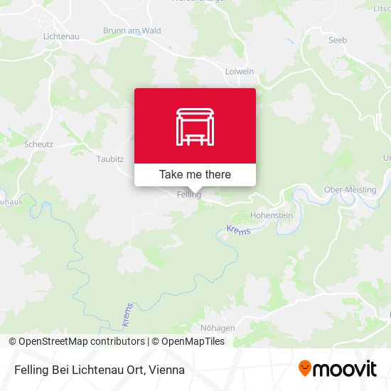 Felling Bei Lichtenau Ort map