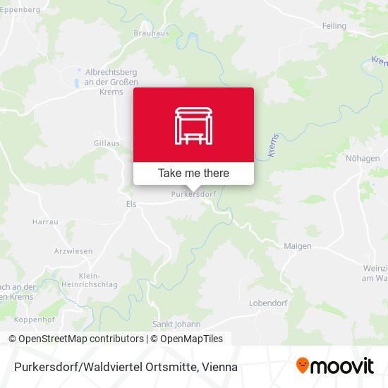 Purkersdorf / Waldviertel Ortsmitte map