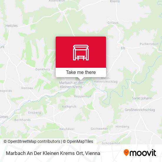 Marbach An Der Kleinen Krems Ort map