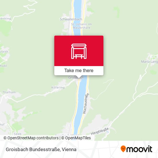 Groisbach Bundesstraße map