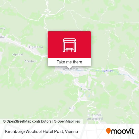 Kirchberg/Wechsel Hotel Post map