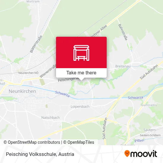 Peisching Volksschule map