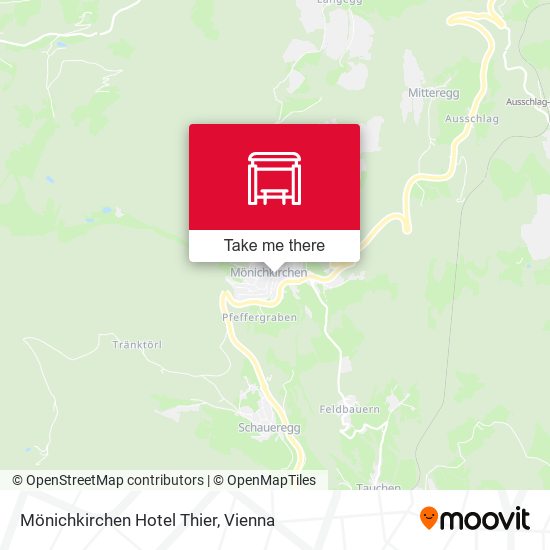 Mönichkirchen Hotel Thier map