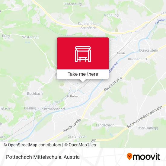Pottschach Mittelschule map