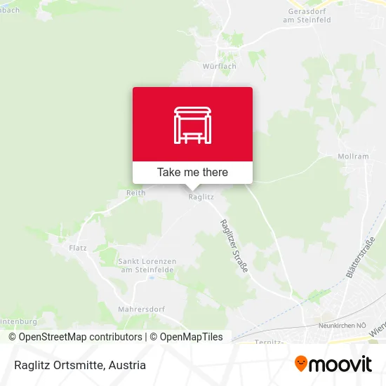 Raglitz Ortsmitte map