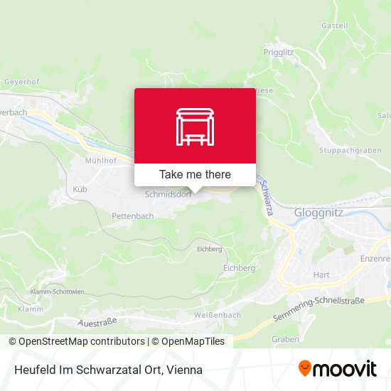 Heufeld Im Schwarzatal Ort map