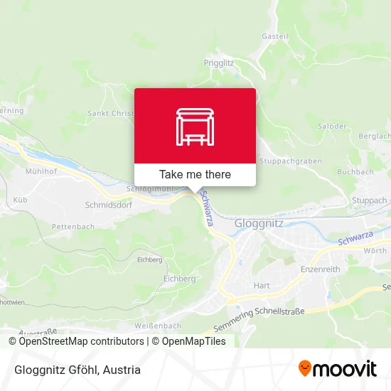 Gloggnitz Gföhl map