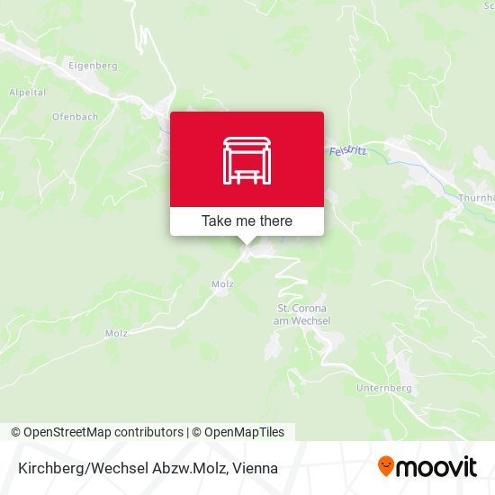Kirchberg/Wechsel Abzw.Molz map