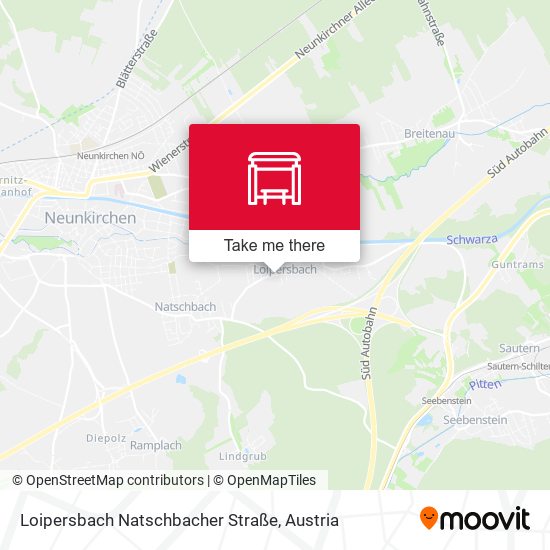 Loipersbach Natschbacher Straße map