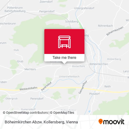 Böheimkirchen Abzw. Kollersberg map