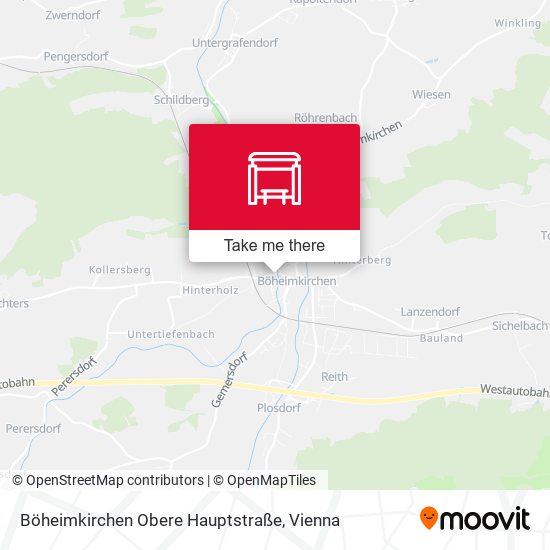 Böheimkirchen Obere Hauptstraße map