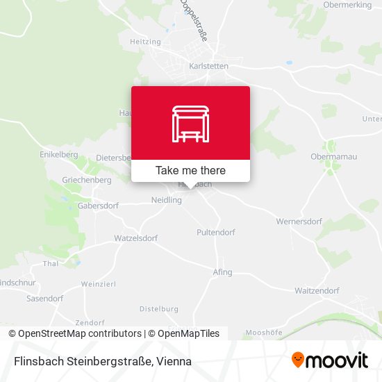 Flinsbach Steinbergstraße map