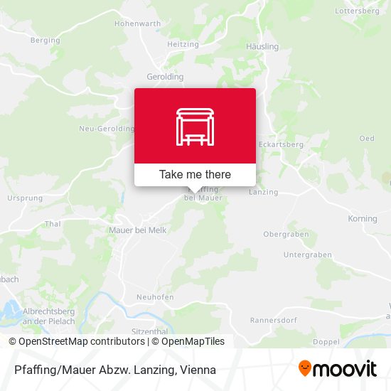 Pfaffing/Mauer Abzw. Lanzing map