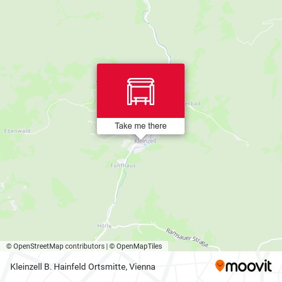 Kleinzell B. Hainfeld Ortsmitte map
