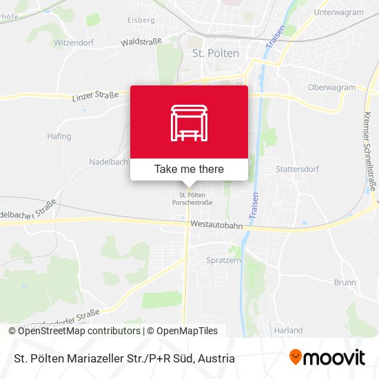 St. Pölten Mariazeller Str. / P+R Süd map