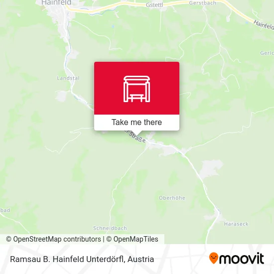 Ramsau B. Hainfeld Unterdörfl map