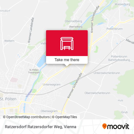 Ratzersdorf Ratzersdorfer Weg map