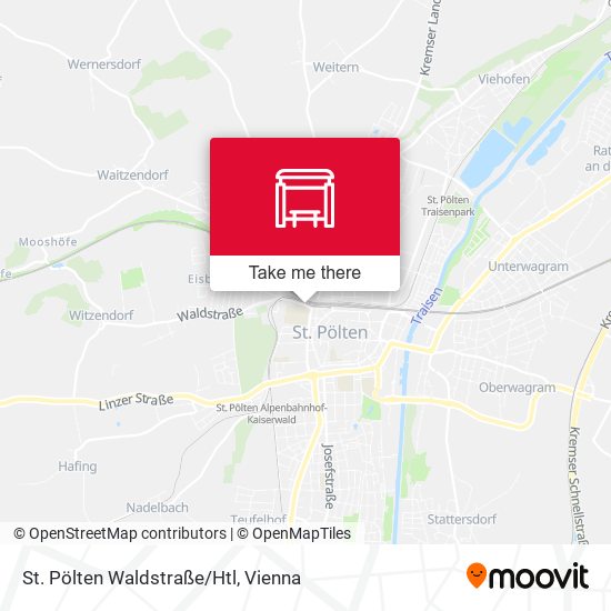 St. Pölten Waldstraße/Htl map